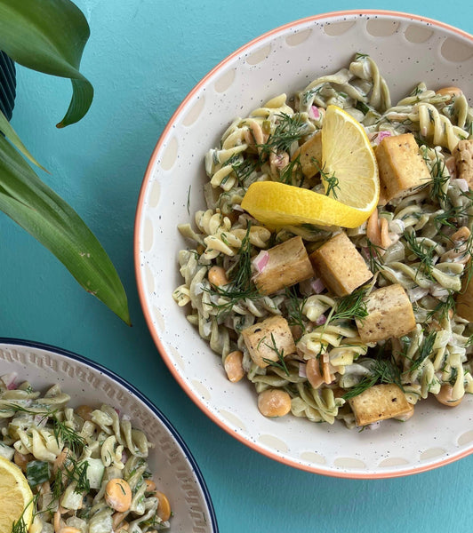 Salade de fusilli à et cornichon Pūreprep